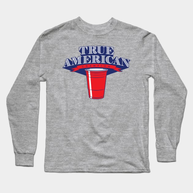 True American Champion (Variant) Long Sleeve T-Shirt by huckblade